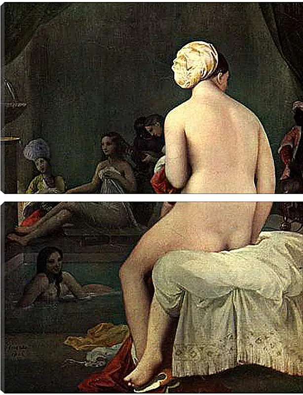 Модульная картина - Bath. Жан Огюст Доминик Энгр
