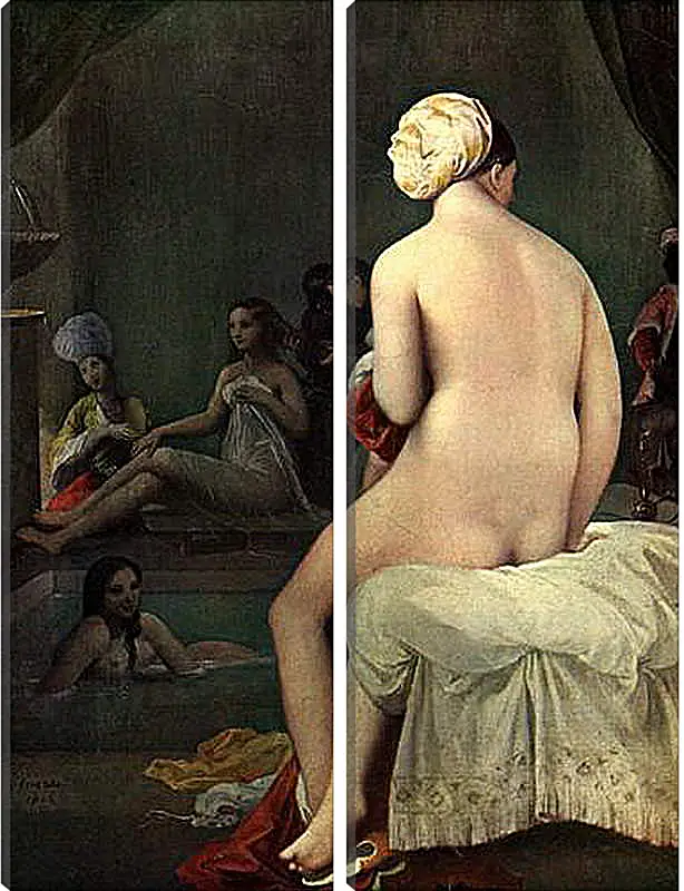 Модульная картина - Bath. Жан Огюст Доминик Энгр