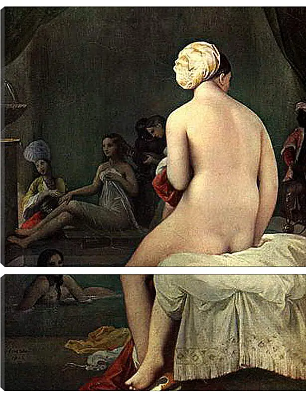 Модульная картина - Bath. Жан Огюст Доминик Энгр