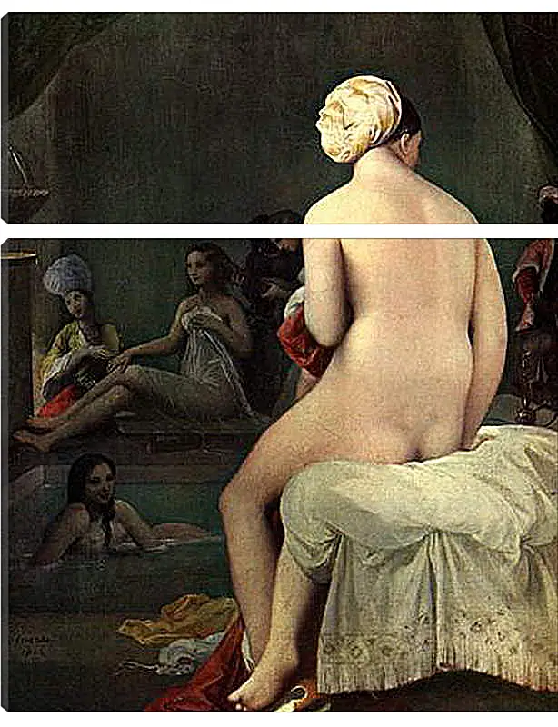 Модульная картина - Bath. Жан Огюст Доминик Энгр