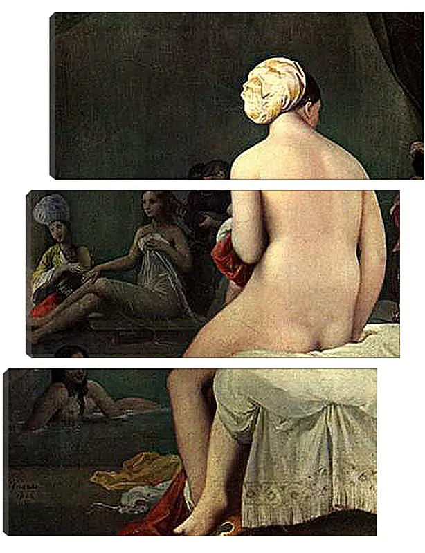 Модульная картина - Bath. Жан Огюст Доминик Энгр