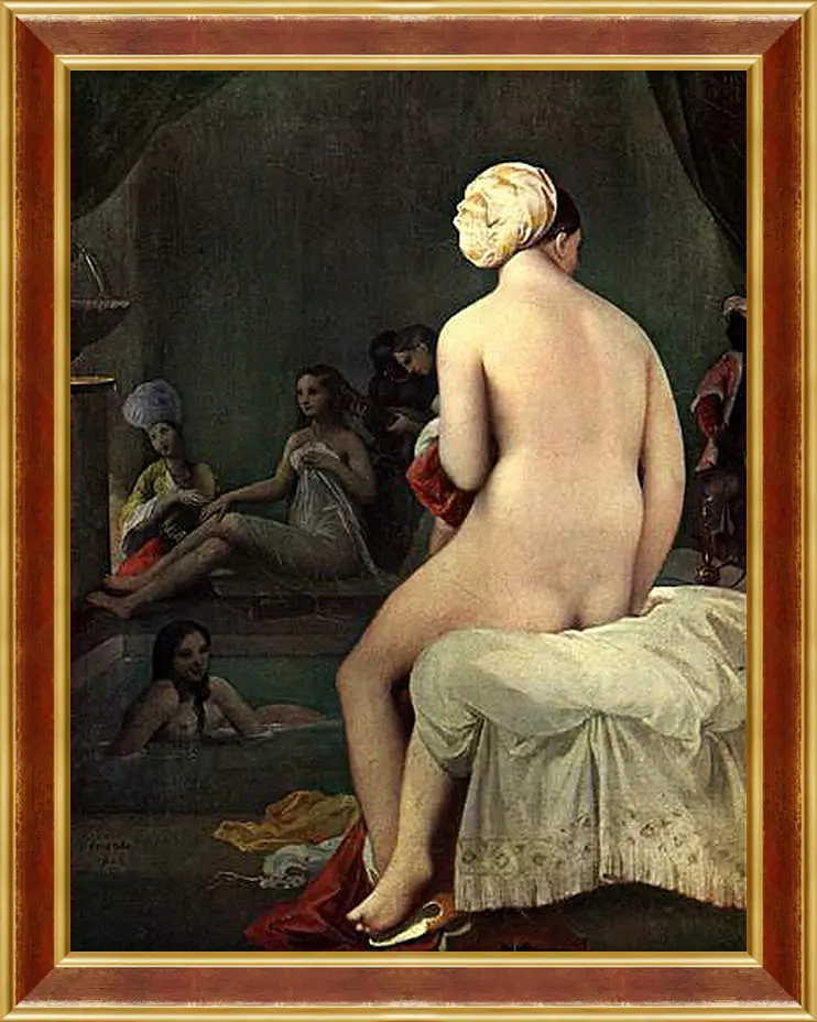 Картина в раме - Bath. Жан Огюст Доминик Энгр