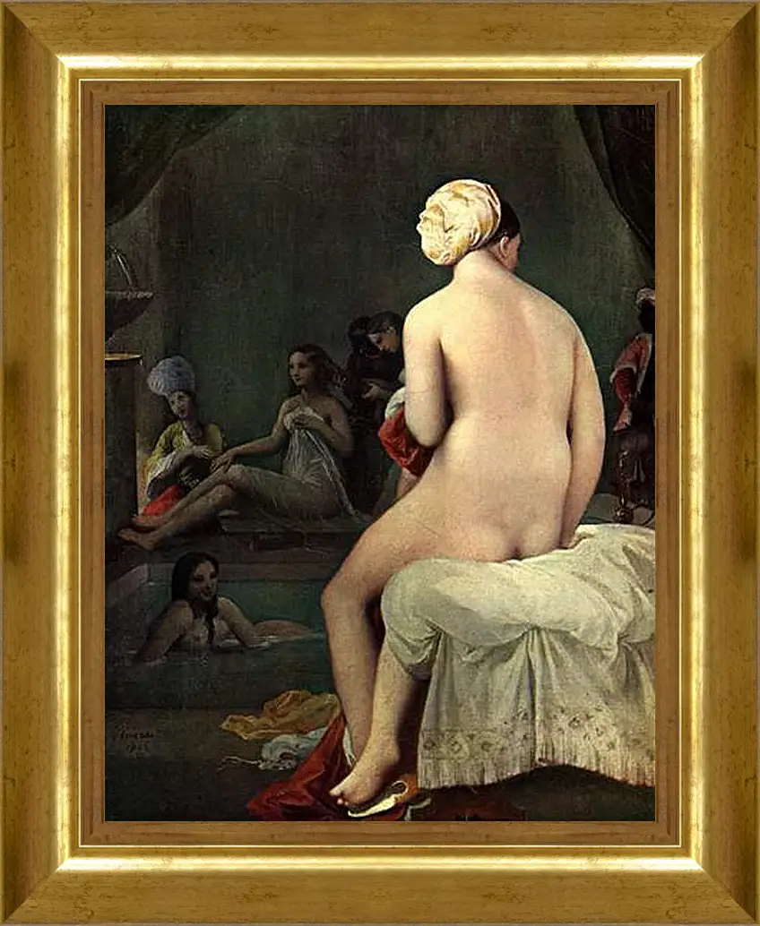 Картина в раме - Bath. Жан Огюст Доминик Энгр