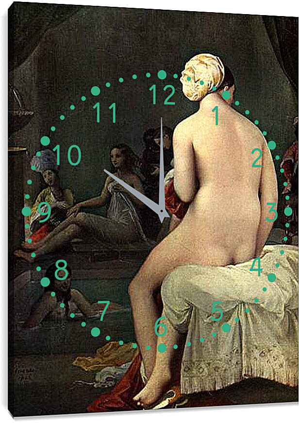 Часы картина - Bath. Жан Огюст Доминик Энгр

