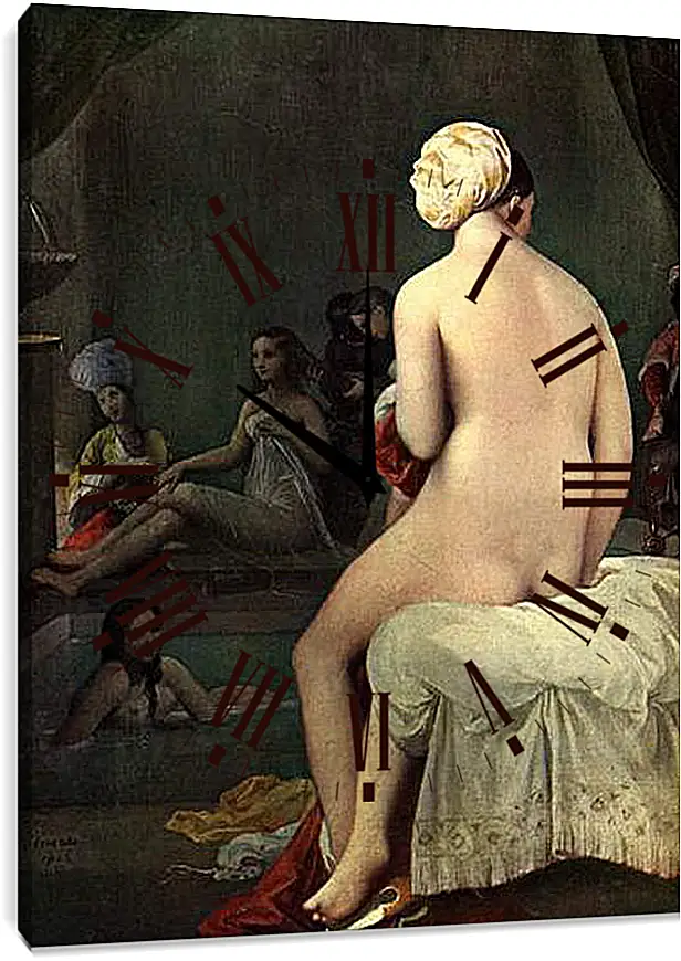 Часы картина - Bath. Жан Огюст Доминик Энгр
