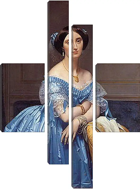 Модульная картина - Ingres princesse. Жан Огюст Доминик Энгр
