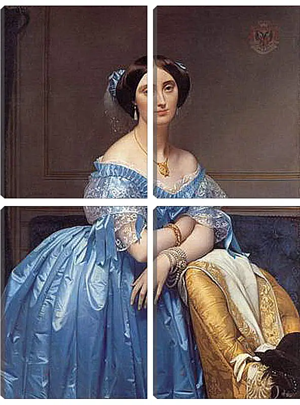 Модульная картина - Ingres princesse. Жан Огюст Доминик Энгр
