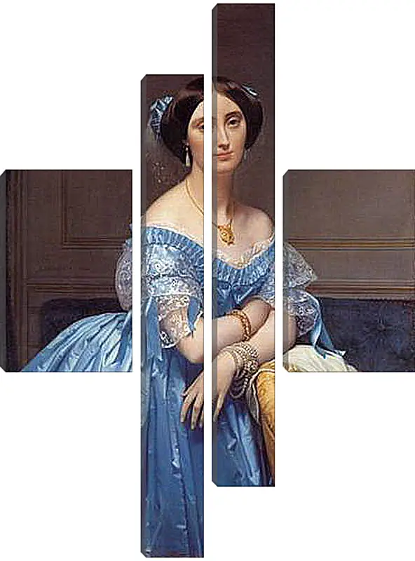 Модульная картина - Ingres princesse. Жан Огюст Доминик Энгр
