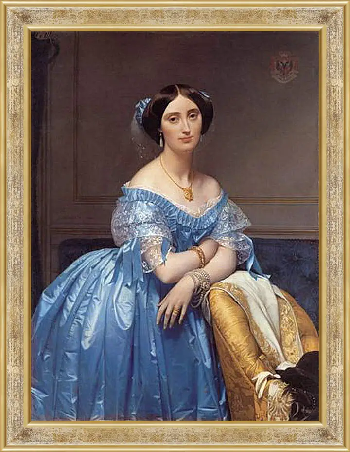 Картина в раме - Ingres princesse. Жан Огюст Доминик Энгр