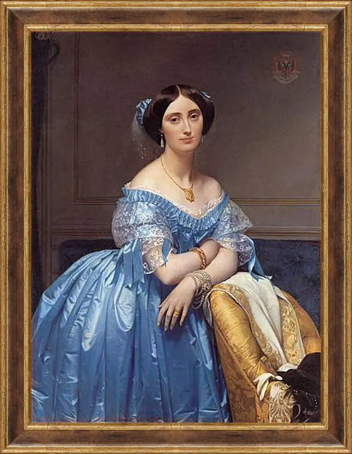 Картина в раме - Ingres princesse. Жан Огюст Доминик Энгр