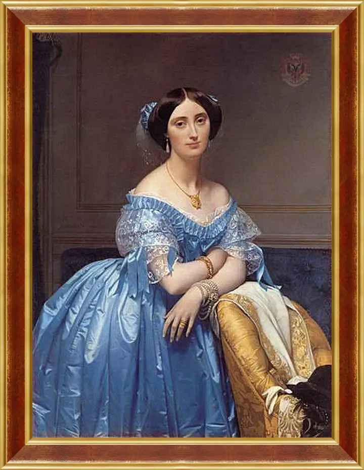 Картина в раме - Ingres princesse. Жан Огюст Доминик Энгр