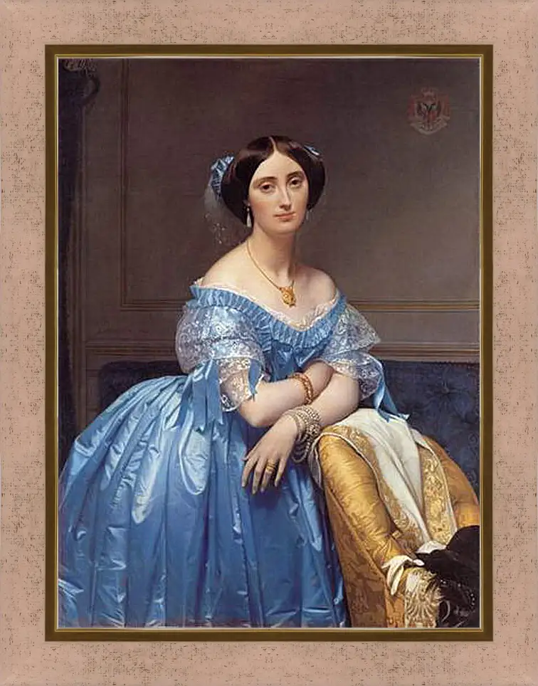 Картина в раме - Ingres princesse. Жан Огюст Доминик Энгр