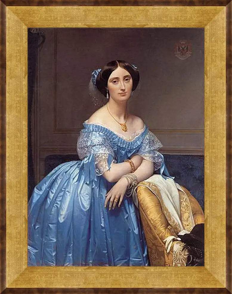 Картина в раме - Ingres princesse. Жан Огюст Доминик Энгр