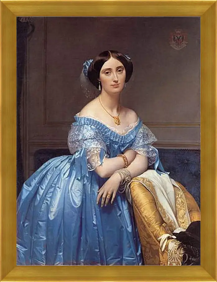 Картина в раме - Ingres princesse. Жан Огюст Доминик Энгр
