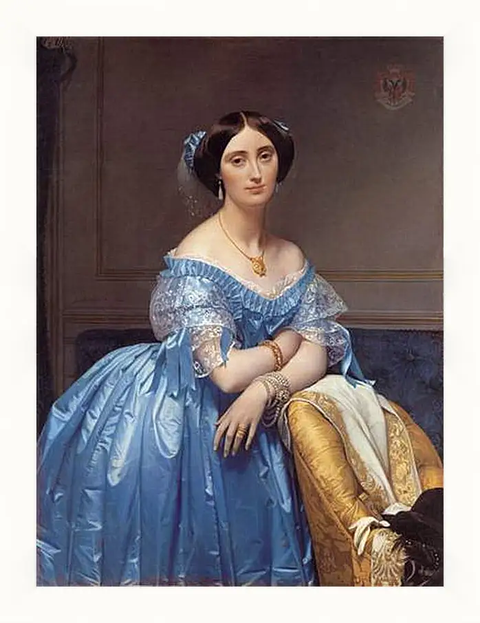 Картина в раме - Ingres princesse. Жан Огюст Доминик Энгр