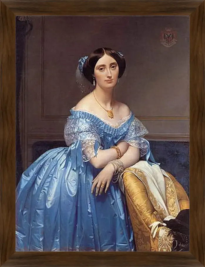 Картина в раме - Ingres princesse. Жан Огюст Доминик Энгр