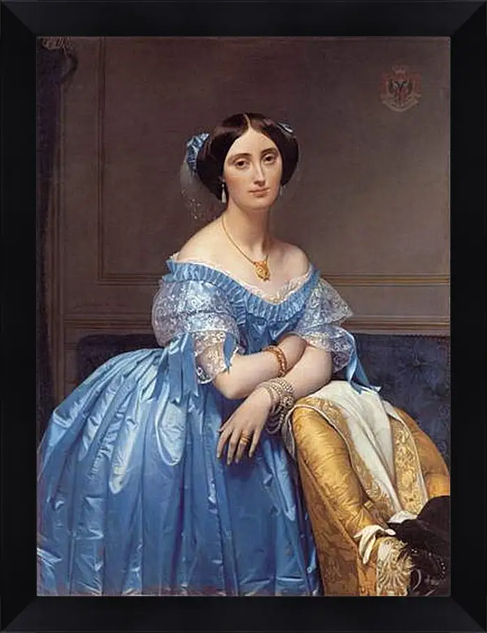 Картина в раме - Ingres princesse. Жан Огюст Доминик Энгр
