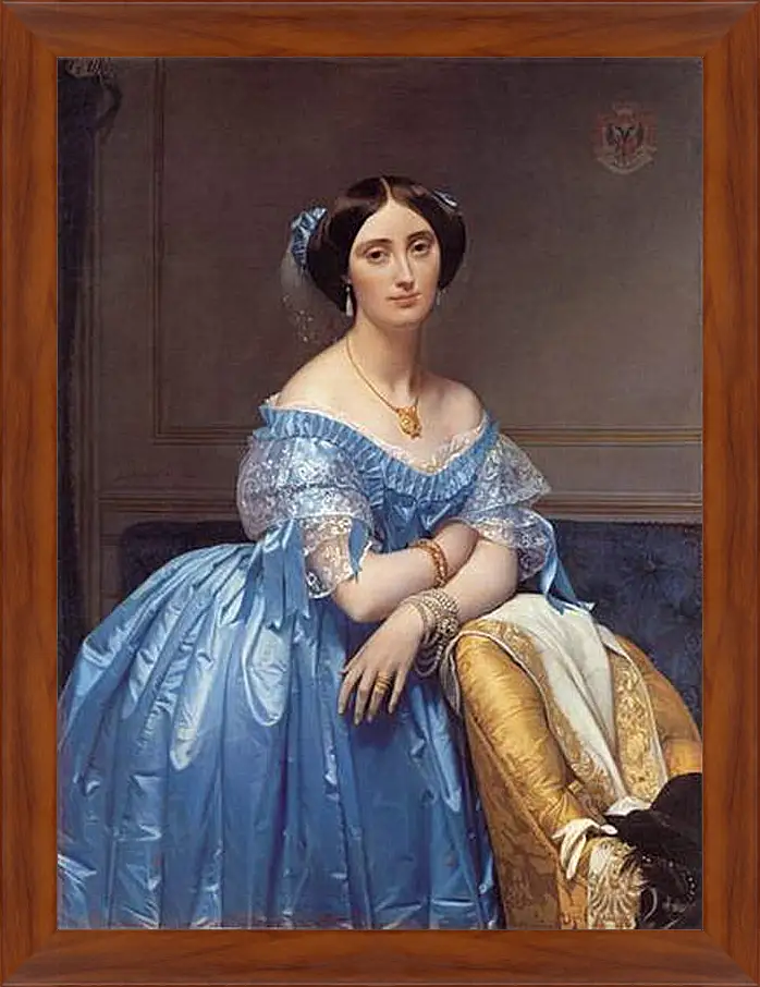 Картина в раме - Ingres princesse. Жан Огюст Доминик Энгр