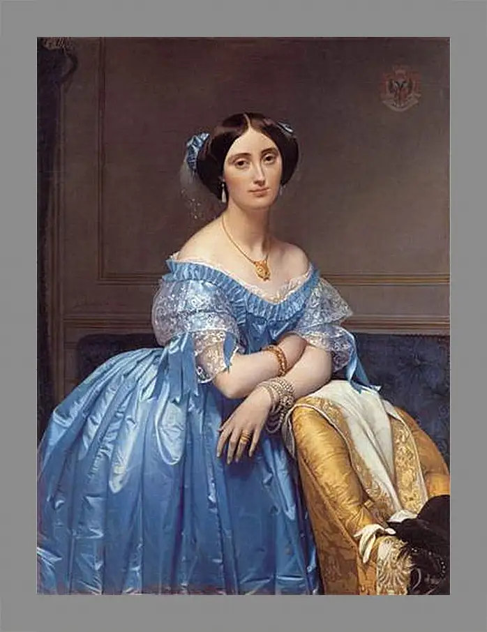 Картина в раме - Ingres princesse. Жан Огюст Доминик Энгр