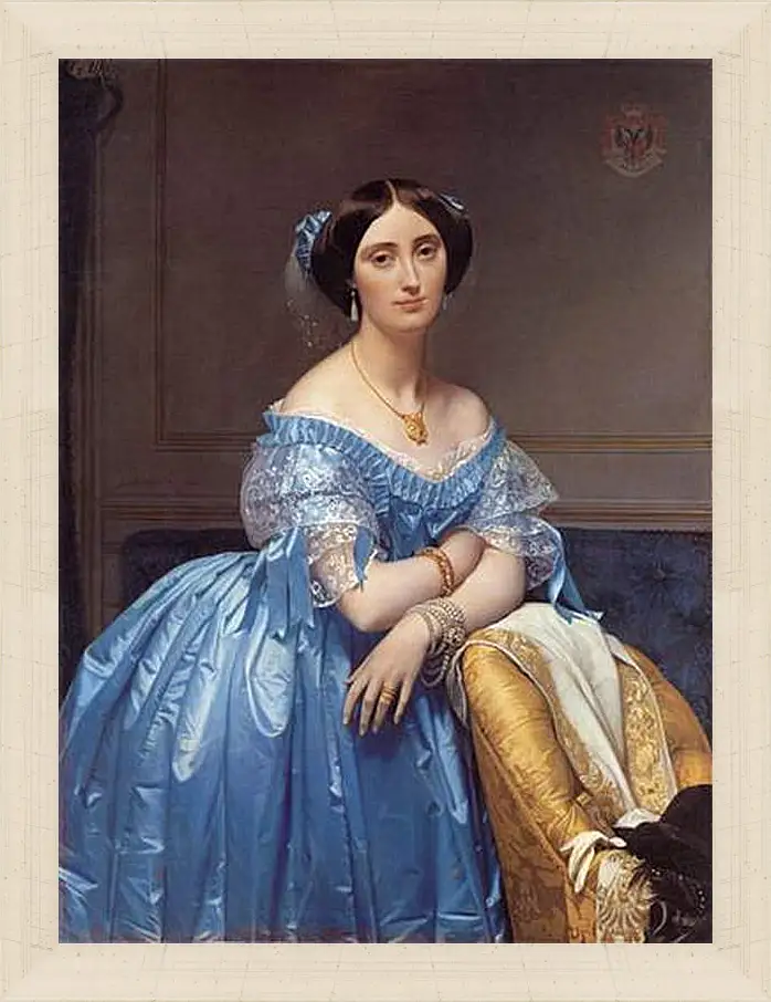 Картина в раме - Ingres princesse. Жан Огюст Доминик Энгр
