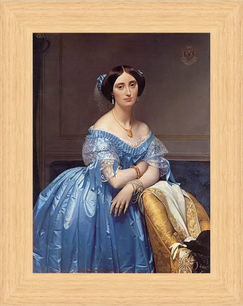 Картина в раме - Ingres princesse. Жан Огюст Доминик Энгр