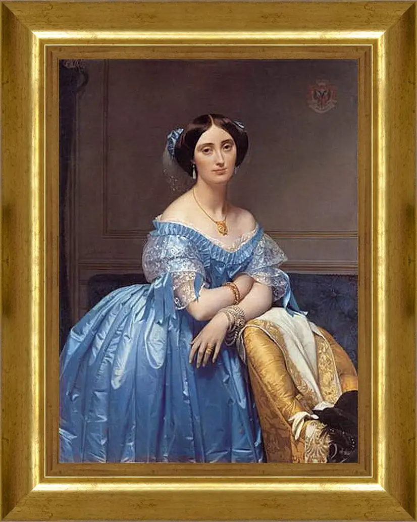 Картина в раме - Ingres princesse. Жан Огюст Доминик Энгр