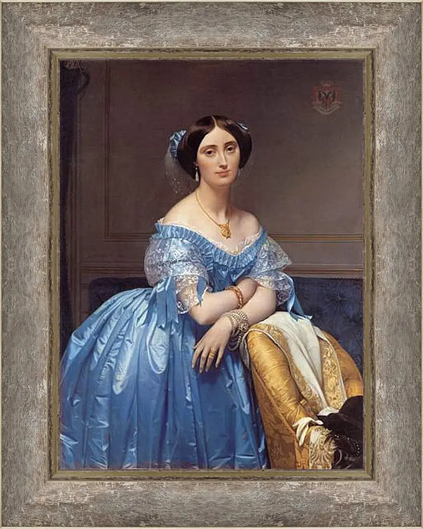 Картина в раме - Ingres princesse. Жан Огюст Доминик Энгр