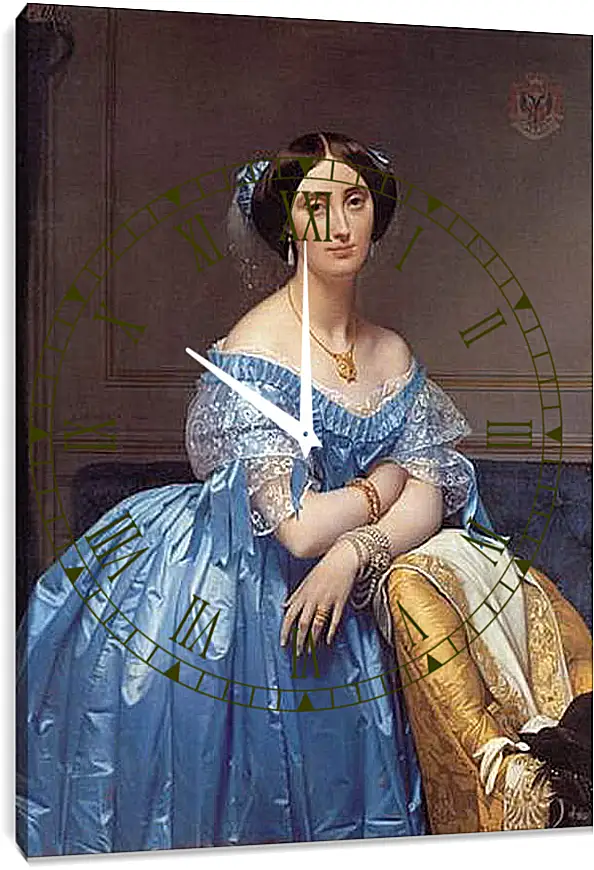 Часы картина - Ingres princesse. Жан Огюст Доминик Энгр