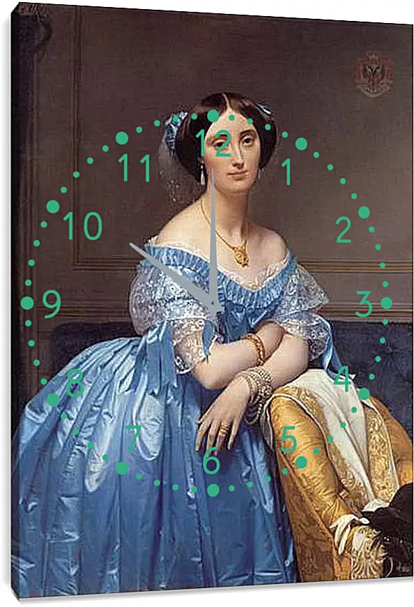 Часы картина - Ingres princesse. Жан Огюст Доминик Энгр