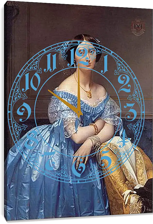 Часы картина - Ingres princesse. Жан Огюст Доминик Энгр
