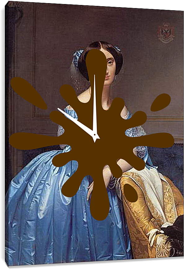 Часы картина - Ingres princesse. Жан Огюст Доминик Энгр
