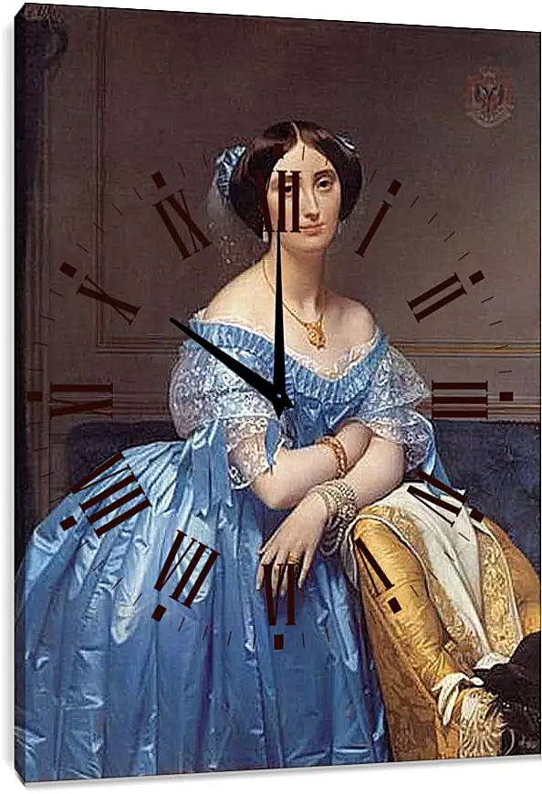 Часы картина - Ingres princesse. Жан Огюст Доминик Энгр
