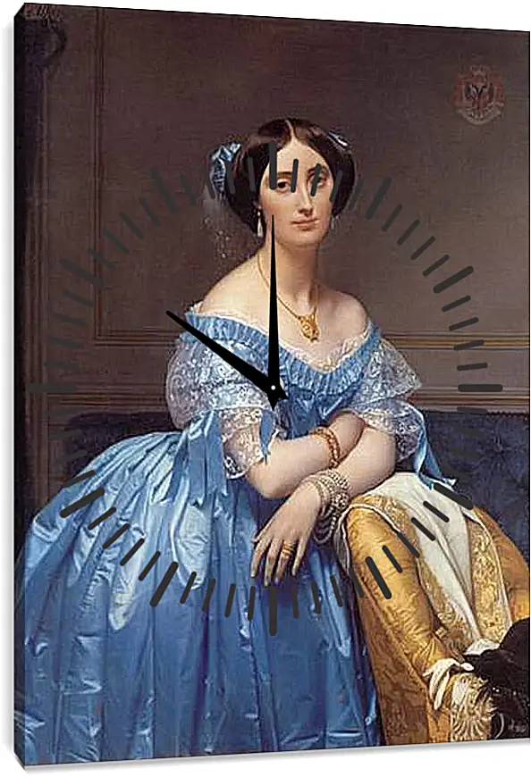 Часы картина - Ingres princesse. Жан Огюст Доминик Энгр
