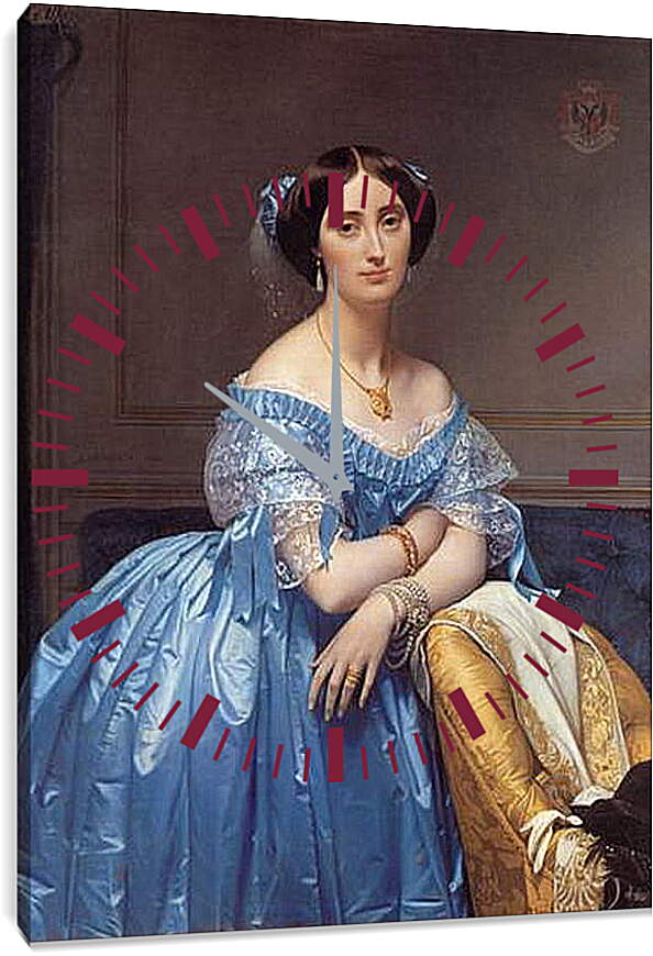 Часы картина - Ingres princesse. Жан Огюст Доминик Энгр
