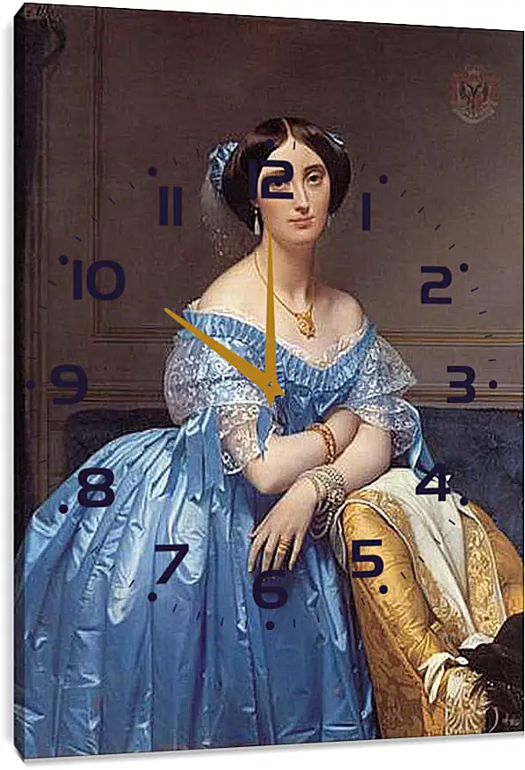 Часы картина - Ingres princesse. Жан Огюст Доминик Энгр
