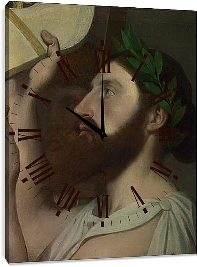 Часы картина - Pindar and Ictinus. Жан Огюст Доминик Энгр
