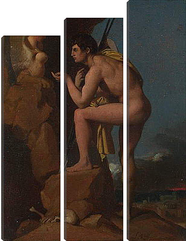 Модульная картина - Oedipus and the Sphinx. Жан Огюст Доминик Энгр
