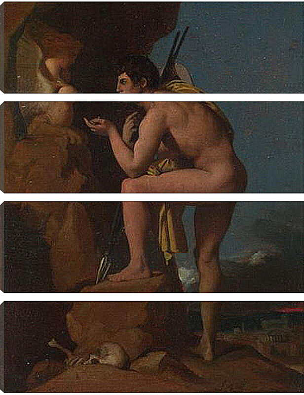Модульная картина - Oedipus and the Sphinx. Жан Огюст Доминик Энгр
