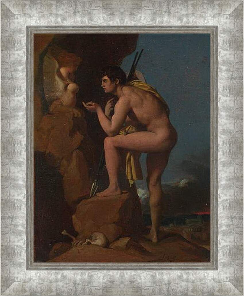 Картина в раме - Oedipus and the Sphinx. Жан Огюст Доминик Энгр
