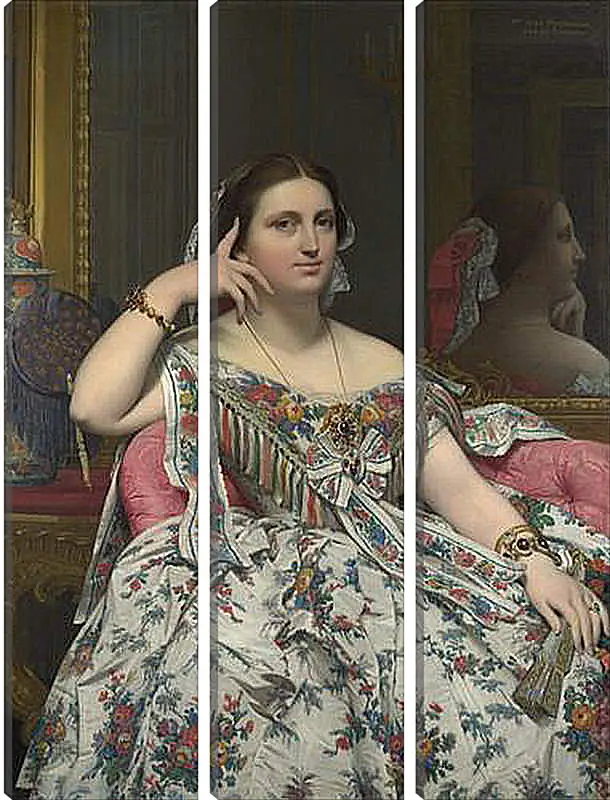 Модульная картина - Madame Moitessier. Жан Огюст Доминик Энгр