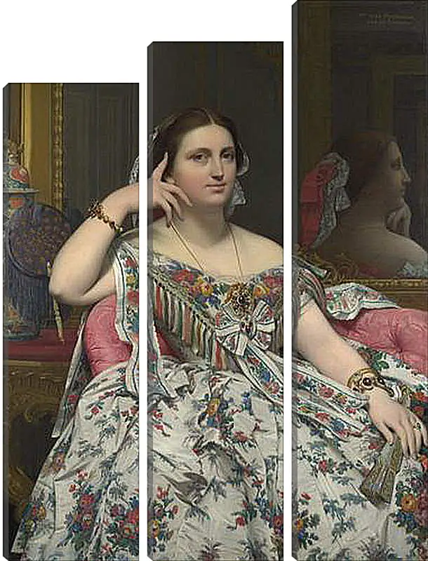 Модульная картина - Madame Moitessier. Жан Огюст Доминик Энгр
