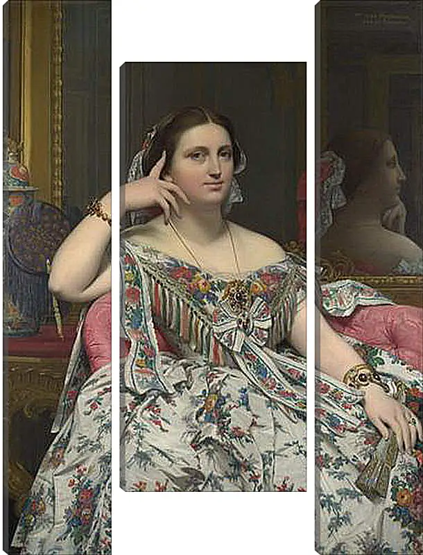Модульная картина - Madame Moitessier. Жан Огюст Доминик Энгр