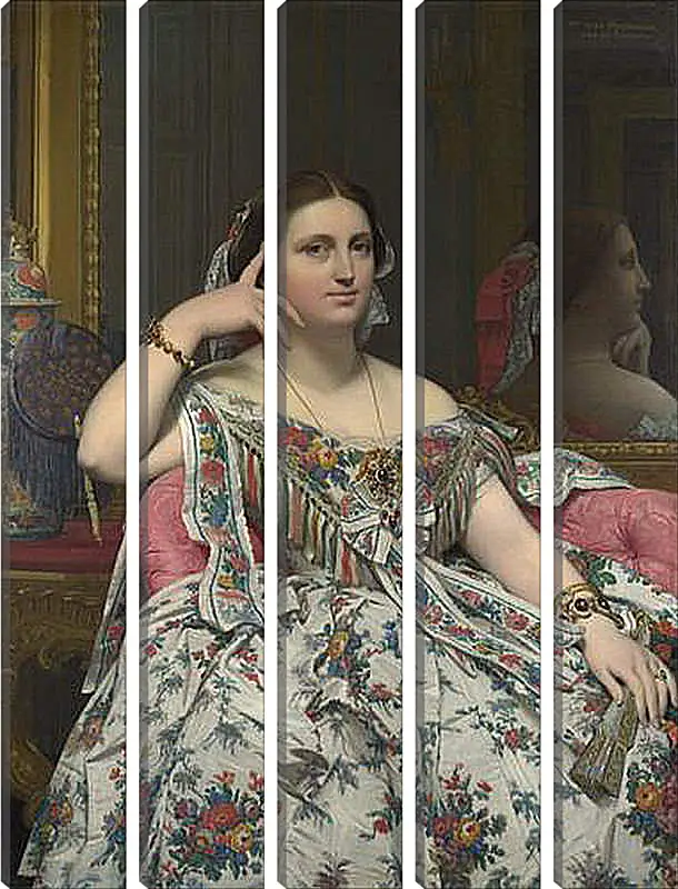 Модульная картина - Madame Moitessier. Жан Огюст Доминик Энгр