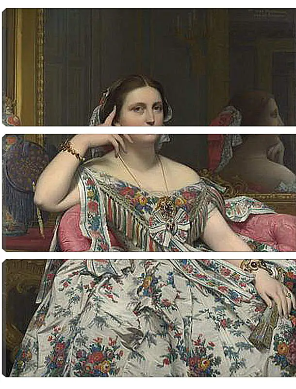 Модульная картина - Madame Moitessier. Жан Огюст Доминик Энгр