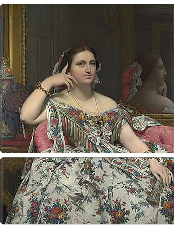 Модульная картина - Madame Moitessier. Жан Огюст Доминик Энгр