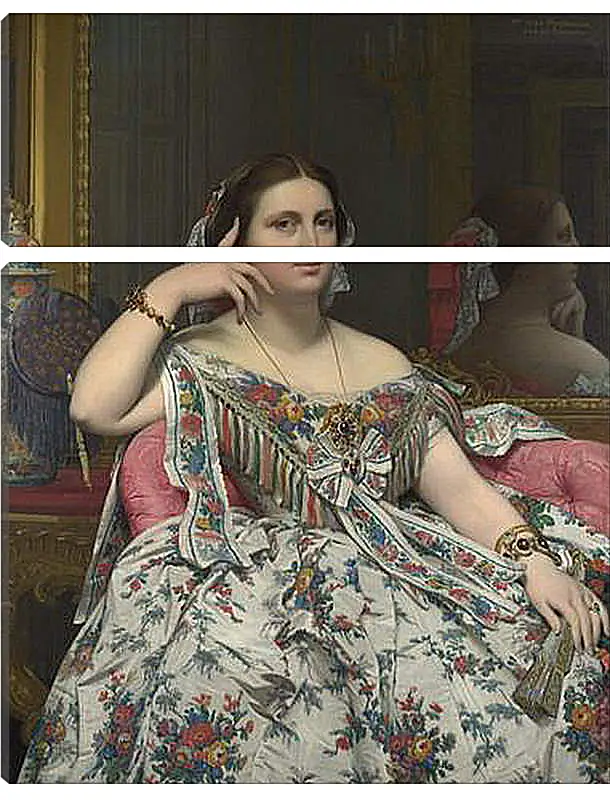 Модульная картина - Madame Moitessier. Жан Огюст Доминик Энгр