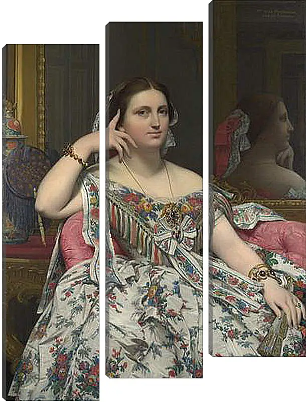 Модульная картина - Madame Moitessier. Жан Огюст Доминик Энгр