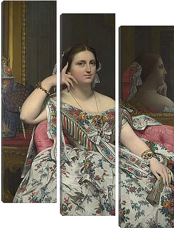Модульная картина - Madame Moitessier. Жан Огюст Доминик Энгр