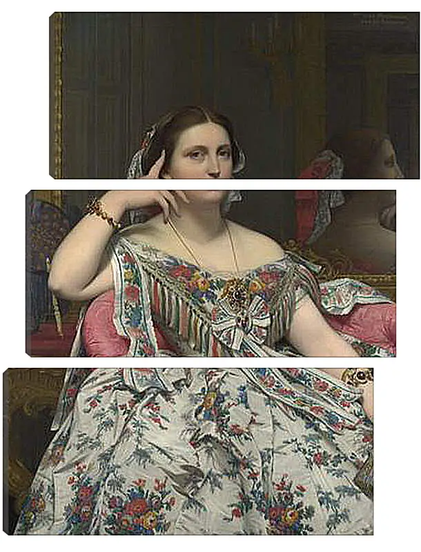 Модульная картина - Madame Moitessier. Жан Огюст Доминик Энгр