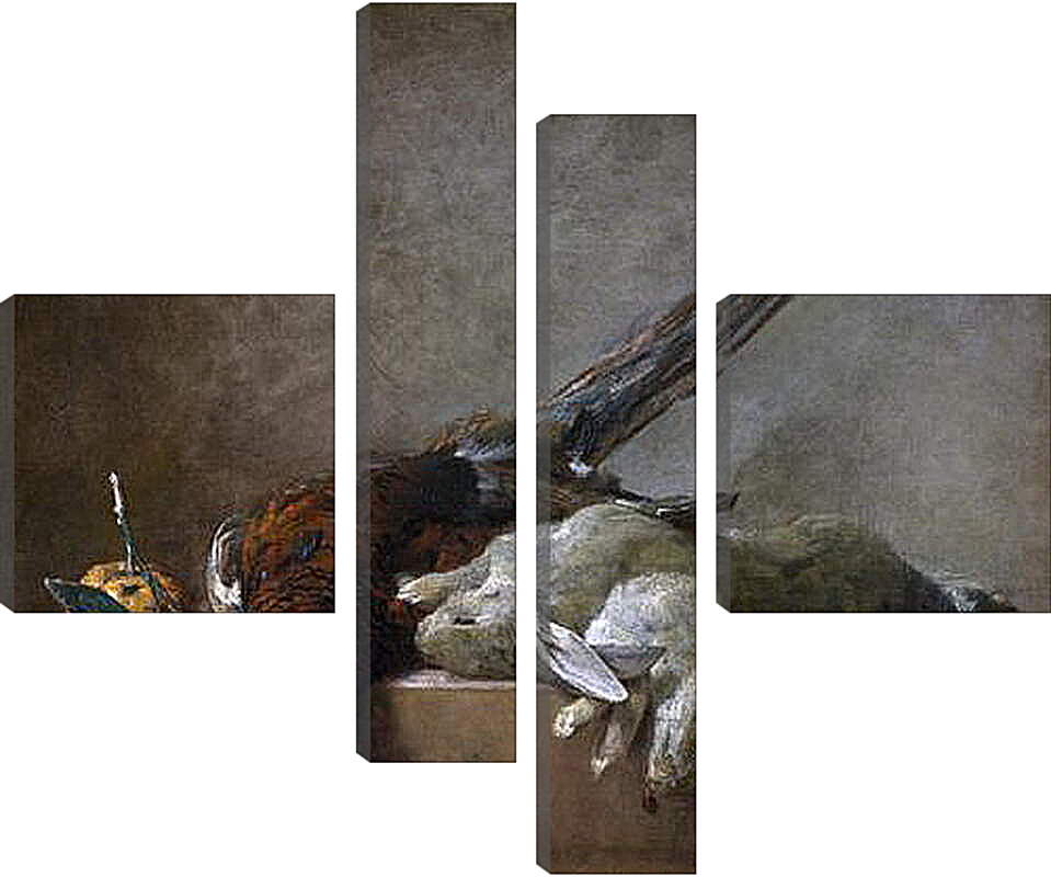 Модульная картина - Натюрморт с добычей. Жан Батист Симеон Шарден

